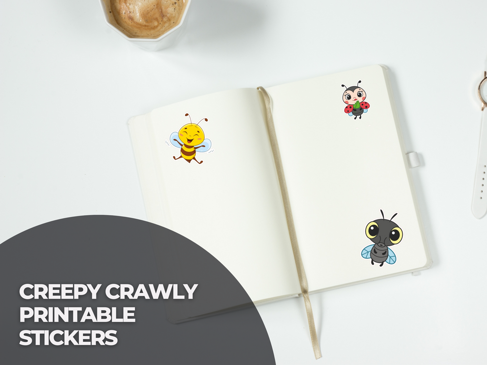 Creepy Crawly Stickers - Printable