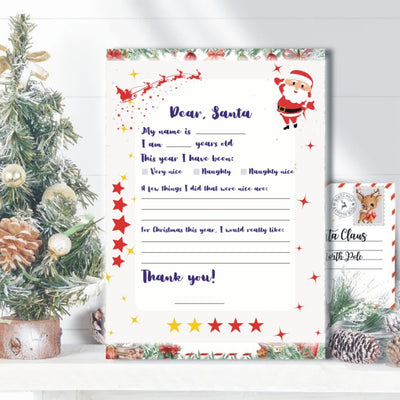 Dear Santa Letters - PDF Fillers - Neat Notions Nook