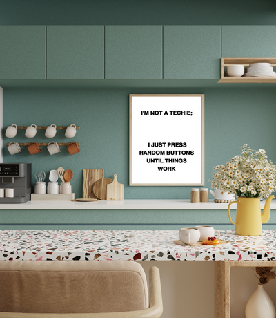 "I'm not a Techie" - Printable Wall Poster - Neat Notions Nook