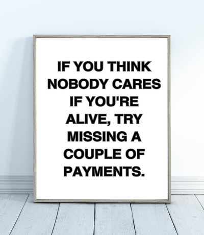 "If you're Alive" - Printable Wall Poster - Neat Notions Nook