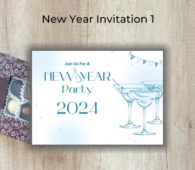 New Year's Invitations - PDF Fillers - Neat Notions Nook