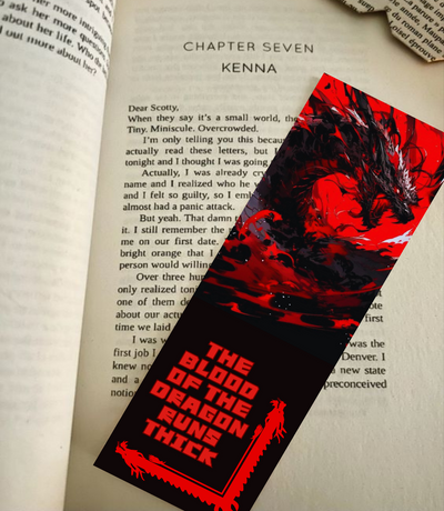 The Blood of a Dragon Bookmark - Printable Bookmark - House of Dragon theme - Neat Notions Nook