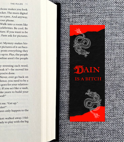 Dain Bookmark - Fourth Wing Theme - Neat Notions Nook